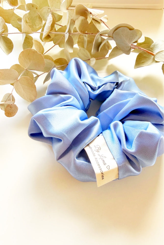 Satin Scrunchie " Royal Blue Dream"