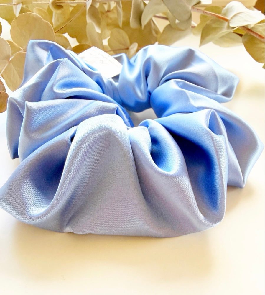 Satin Scrunchie " Royal Blue Dream"