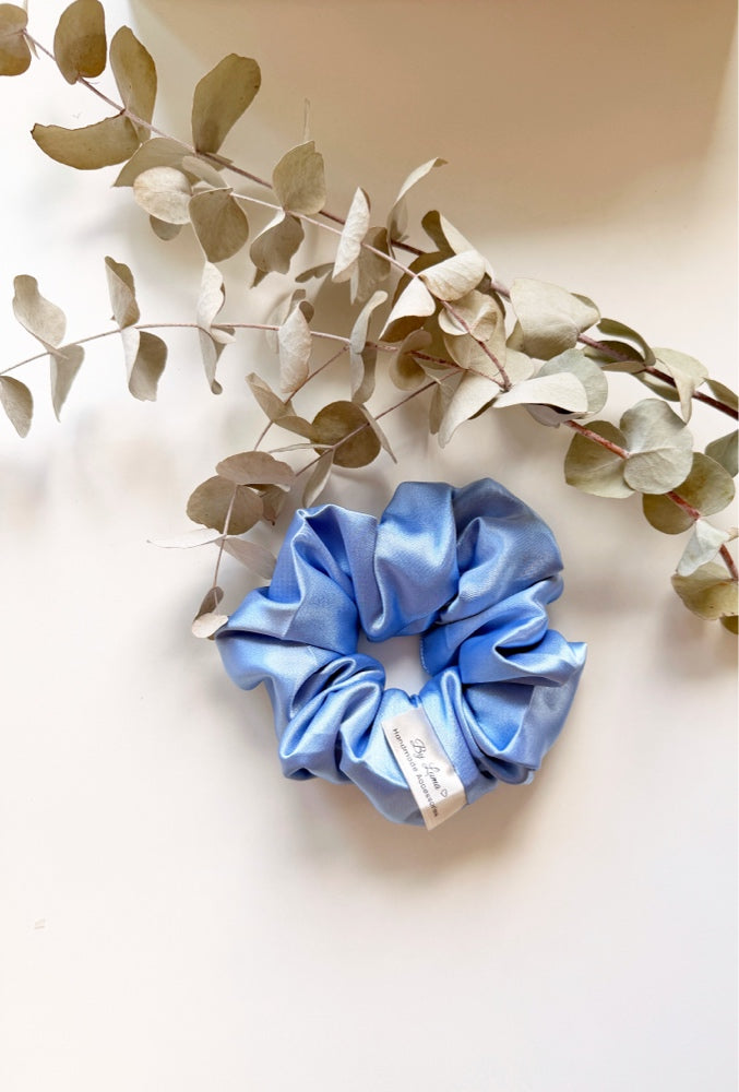 Satin Scrunchie " Royal Blue Dream"
