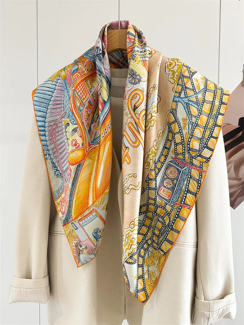 Premium Seidenschal  (88x88cm)