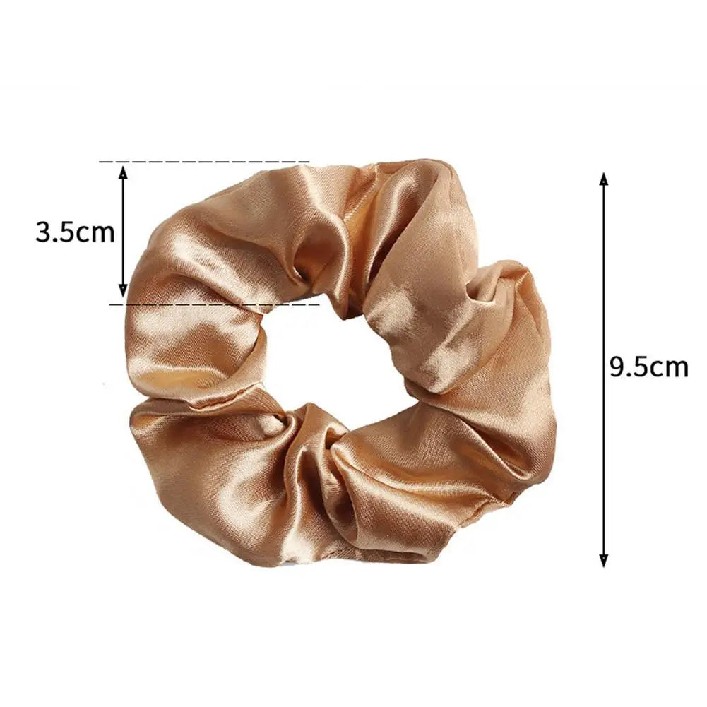 Women Silk Satin Scunchies Bright Color...