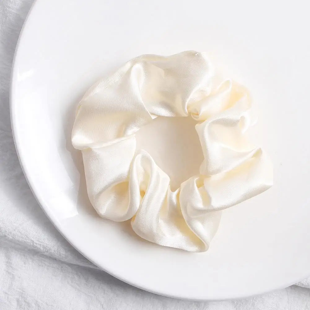 Women Silk Satin Scunchies Bright Color...