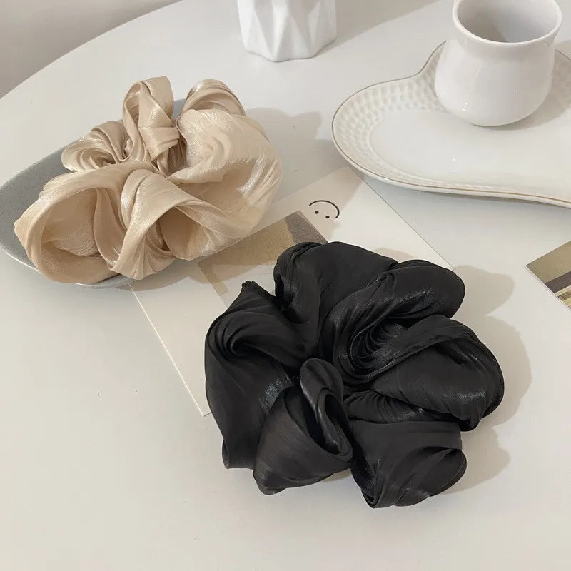 Satin Scrunchie "Parisian Chic"